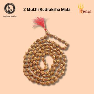 2 Mukhi Rudraksha Mala