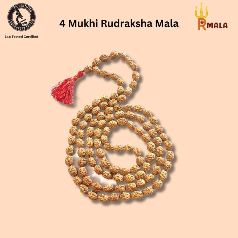 Four Mukhi Rudraksha Mala